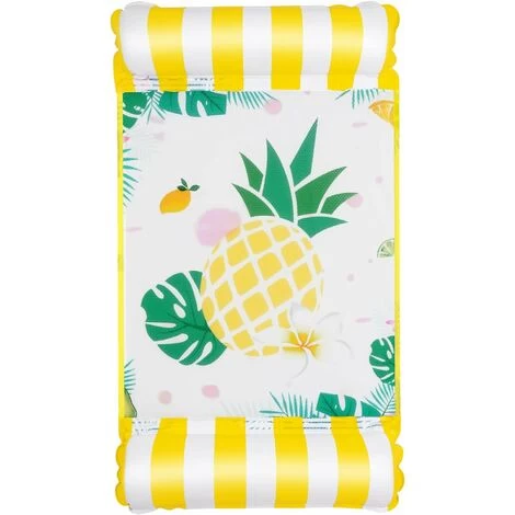 RHAFAYRE Flottantes Hamac Piscine Hamac Gonflable Multi Usage 4 -en-1 Bouées Et Matelas Gonflables Chaise Longue De Piscine Portable Flotteur Pour Adultes, Enfants (Ananas) 3 RHAFAYRE Flottantes Hamac Piscine Hamac Gonflable Multi Usage 4 -en-1 Bouées Et Matelas Gonflables Chaise Longue De Piscine Portable Flotteur Pour Adultes, Enfants (Ananas)