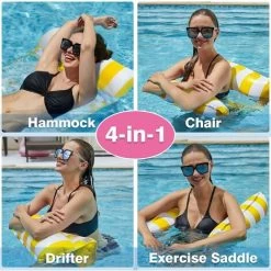 RHAFAYRE Flottantes Hamac Piscine Hamac Gonflable Multi Usage 4 -en-1 Bouées Et Matelas Gonflables Chaise Longue De Piscine Portable Flotteur Pour Adultes, Enfants (Ananas) 9 RHAFAYRE Flottantes Hamac Piscine Hamac Gonflable Multi Usage 4 -en-1 Bouées Et Matelas Gonflables Chaise Longue De Piscine Portable Flotteur Pour Adultes, Enfants (Ananas) -Piscine Soldes 94654163 3