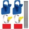 2 PièCes Supports De Tuyau De Piscine Avec Pinces En Acier Inoxydable Attaches De Câble, Accessoires De Piscine Hors Sol Pour La PréVention De L'Affaissement Des Tuyaux -Piscine Soldes 94711803 1
