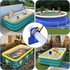 2 PièCes Supports De Tuyau De Piscine Avec Pinces En Acier Inoxydable Attaches De Câble, Accessoires De Piscine Hors Sol Pour La PréVention De L'Affaissement Des Tuyaux -Piscine Soldes 94711803 5