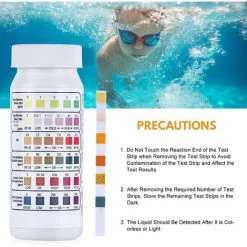 Pack 6 IN 1 Bandelettes De Test Pour Piscine Spa, Bandes De Test D'eau Sur Chlore/Chlore Libre/pH/Alcalinité/Acide Cyanurique/Dureté Du Liquide, 100 Pcs 11 Pack 6 IN 1 Bandelettes De Test Pour Piscine Spa, Bandes De Test D'eau Sur Chlore/Chlore Libre/pH/Alcalinité/Acide Cyanurique/Dureté Du Liquide, 100 Pcs -Piscine Soldes 94926752 5