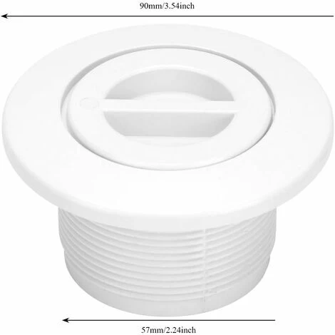 Bouchon De Remplacement De Piscine Accessoires De Piscine Aspiration D'eau Sortie D'égout Avec Couvercle Nettoyage Bouche égouttoir équipement D'aspiration D'eaux Usées De Piscine (blanc 1 Pièce) 4 Bouchon De Remplacement De Piscine Accessoires De Piscine Aspiration D'eau Sortie D'égout Avec Couvercle Nettoyage Bouche égouttoir équipement D'aspiration D'eaux Usées De Piscine (blanc 1 Pièce) – Image 2