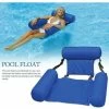 Hamac Gonflable Avec Filet Pliable Double Utilisation De Dossier Flottant Drainage Chaise Longue D'amusement Canapé - Lit Flottant Bleu 1 Hamac Gonflable Avec Filet Pliable Double Utilisation De Dossier Flottant Drainage Chaise Longue D'amusement Canapé - Lit Flottant Bleu -Piscine Soldes 95134117 1