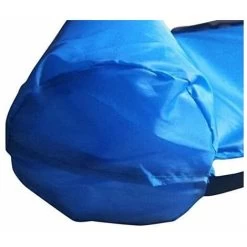 Hamac Gonflable Avec Filet Pliable Double Utilisation De Dossier Flottant Drainage Chaise Longue D'amusement Canapé - Lit Flottant Bleu -Piscine Soldes 95134117 4