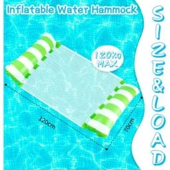 Hamac Piscine Pour Adulte 2 Pcs, Gonflable Hamac Flottant 4 -en-1 Flotteur Hamac Hamac D'eau Multi-Usage Pliable Portable Flotteur Ultralége Vert Et Jaune 9 Hamac Piscine Pour Adulte 2 Pcs, Gonflable Hamac Flottant 4 -en-1 Flotteur Hamac Hamac D'eau Multi-Usage Pliable Portable Flotteur Ultralége Vert Et Jaune -Piscine Soldes 95412339 3
