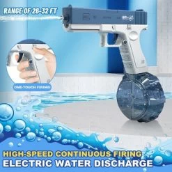 Pistolet à Eau électrique Pour Enfants Et Adultes - Pistolet à Eau - Jouets En Plastique Pour Pistolet à Eau - Portée Jusqu'à 32ft - Super One Touch Auto Water Gun 434CC Size Blue 9 Pistolet à Eau électrique Pour Enfants Et Adultes - Pistolet à Eau - Jouets En Plastique Pour Pistolet à Eau - Portée Jusqu'à 32ft - Super One Touch Auto Water Gun 434CC Size Blue -Piscine Soldes 95419972 3