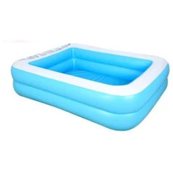 Piscine Bleue Pour Enfants En Plastique, Piscine Rectangulaire Pour Enfants, Piscine Gonflable Pour Enfants 128 Cm. -Piscine Soldes 95477004 3
