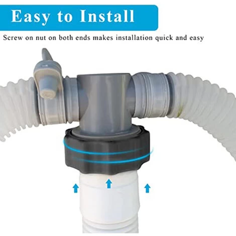 Intex 29060E Système De Pompe De Filtration Tuyau De Rechange En Plastique Pour Pompe De Piscine 1,5 X 56 Pouces (Lot De 2) 4 Intex 29060E Système De Pompe De Filtration Tuyau De Rechange En Plastique Pour Pompe De Piscine 1,5 X 56 Pouces (Lot De 2) – Image 2