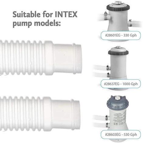 Tuyau Intex De Remplacement De Tuyau De Piscine À Source Chaude Gonflable Pour Pompe De Piscine 300/330/530/1000 Gallons 5 Tuyau Intex De Remplacement De Tuyau De Piscine À Source Chaude Gonflable Pour Pompe De Piscine 300/330/530/1000 Gallons – Image 3