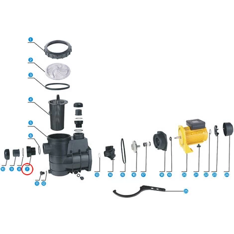 SunSun Pièces Détachées Pompe De Piscine HZS-550/750 D'Entrée / De Sortie Raccord à Vis 5 SunSun Pièces Détachées Pompe De Piscine HZS-550/750 D'Entrée / De Sortie Raccord à Vis – Image 3