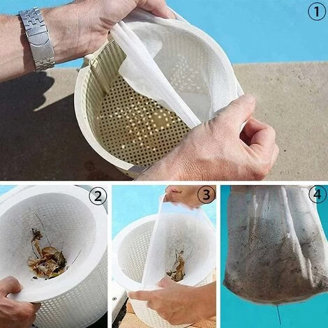 Autre Accessoire Pour Piscine Pool Skimmer Socks,Chaussette Piscine,Chaussette Filtre Piscine,Prefiltre Réutilisable Et Super Élastique Pour Peuvent Emprisonner Pollen,Feuilles,Cheveux,l'Huile,les In 6 Autre Accessoire Pour Piscine Pool Skimmer Socks,Chaussette Piscine,Chaussette Filtre Piscine,Prefiltre Réutilisable Et Super Élastique Pour Peuvent Emprisonner Pollen,Feuilles,Cheveux,l'Huile,les In – Image 4