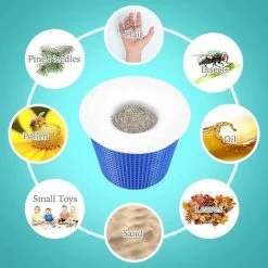 Autre Accessoire Pour Piscine Pool Skimmer Socks,Chaussette Piscine,Chaussette Filtre Piscine,Prefiltre Réutilisable Et Super Élastique Pour Peuvent Emprisonner Pollen,Feuilles,Cheveux,l'Huile,les In 11 Autre Accessoire Pour Piscine Pool Skimmer Socks,Chaussette Piscine,Chaussette Filtre Piscine,Prefiltre Réutilisable Et Super Élastique Pour Peuvent Emprisonner Pollen,Feuilles,Cheveux,l'Huile,les In -Piscine Soldes 96338884 5