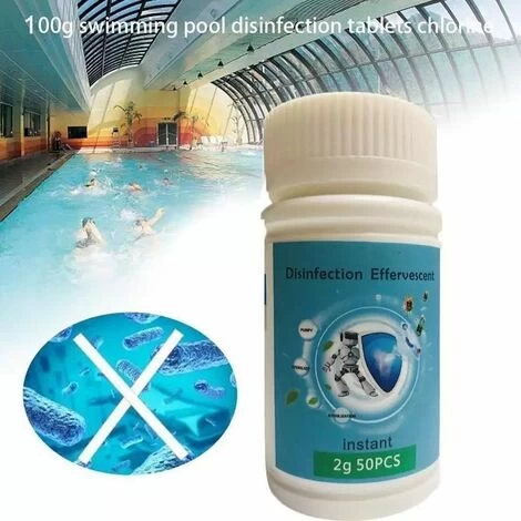 Désinfectant Chloré De Piscine 50 Pcs Chlore Comprimés Désinfection Instantanée Multifonction Pour Piscine Baignoire Spa50 Pcs Chlore Comprimés Multifonction Désinfection Instantanée Pour Piscine Baig 5 Désinfectant Chloré De Piscine 50 Pcs Chlore Comprimés Désinfection Instantanée Multifonction Pour Piscine Baignoire Spa50 Pcs Chlore Comprimés Multifonction Désinfection Instantanée Pour Piscine Baig – Image 3