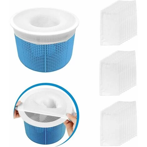 30 Pièces Pool Skimmer Socks, Chaussettes D'écumeur De Piscine Perfect Filter Savers Pour Panier De Skimmer De Filtre, Doublure D'écran En Maille Ultra Fine Pour Panier De Piscine 3 30 Pièces Pool Skimmer Socks, Chaussettes D'écumeur De Piscine Perfect Filter Savers Pour Panier De Skimmer De Filtre, Doublure D'écran En Maille Ultra Fine Pour Panier De Piscine