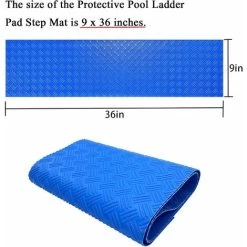 Tapis D'Échelle De Piscine – Tapis De Protection Pour Échelle De Piscine Avec Texture Antidérapante, Bleu 91,4 X 22,9 Cm 8 Tapis D'Échelle De Piscine – Tapis De Protection Pour Échelle De Piscine Avec Texture Antidérapante, Bleu 91,4 X 22,9 Cm -Piscine Soldes 96636779 2