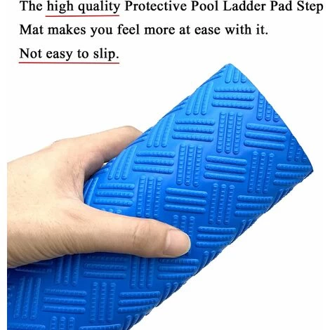Tapis D'Échelle De Piscine – Tapis De Protection Pour Échelle De Piscine Avec Texture Antidérapante, Bleu 91,4 X 22,9 Cm 6 Tapis D'Échelle De Piscine – Tapis De Protection Pour Échelle De Piscine Avec Texture Antidérapante, Bleu 91,4 X 22,9 Cm – Image 4