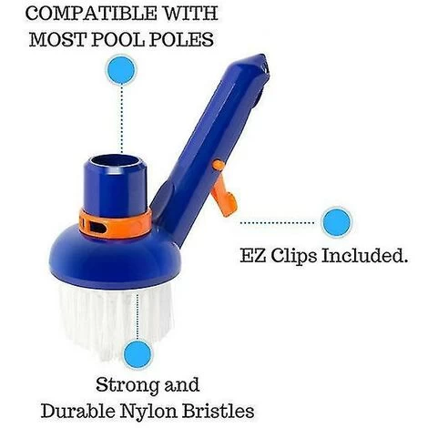 Brosse De Nettoyage De Piscine Brosse à Vide D'angle Conception Durable Pour Les Outils De Nettoyage D'espaces Confinés 4 Brosse De Nettoyage De Piscine Brosse à Vide D'angle Conception Durable Pour Les Outils De Nettoyage D'espaces Confinés – Image 2