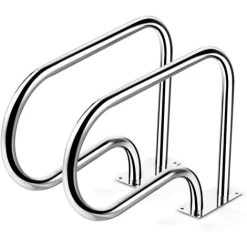 GOPLUS Echelle De Piscine 81x57 Cm, Main Courante En Acier Inoxydable 304, Avec Plaque Charge 200kg, Accessoires Complets,Intérieur & Extérieur, Pour Piscine,Quais, Parc Aquatique 10 GOPLUS Echelle De Piscine 81x57 Cm, Main Courante En Acier Inoxydable 304, Avec Plaque Charge 200kg, Accessoires Complets,Intérieur & Extérieur, Pour Piscine,Quais, Parc Aquatique -Piscine Soldes 96934841 4