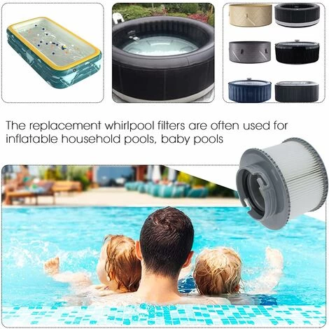 Filtre De Rechange Pour Mspa FD2089 Compatible Avec Toutes Les Cartouches Filtrantes MSpa Actuelles Et Les Piscines Filtre Spa Gonflable (Version Améliorée) Lot De 2 4 Filtre De Rechange Pour Mspa FD2089 Compatible Avec Toutes Les Cartouches Filtrantes MSpa Actuelles Et Les Piscines Filtre Spa Gonflable (Version Améliorée) Lot De 2 – Image 2
