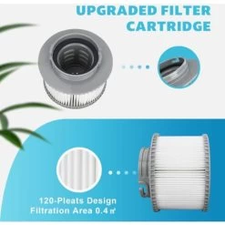 Filtre De Rechange Pour Mspa FD2089 Compatible Avec Toutes Les Cartouches Filtrantes MSpa Actuelles Et Les Piscines Filtre Spa Gonflable (Version Améliorée) Lot De 2 9 Filtre De Rechange Pour Mspa FD2089 Compatible Avec Toutes Les Cartouches Filtrantes MSpa Actuelles Et Les Piscines Filtre Spa Gonflable (Version Améliorée) Lot De 2 -Piscine Soldes 97009398 3