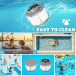 Filtre De Rechange Pour Mspa FD2089 Compatible Avec Toutes Les Cartouches Filtrantes MSpa Actuelles Et Les Piscines Filtre Spa Gonflable (Version Améliorée) Lot De 2 10 Filtre De Rechange Pour Mspa FD2089 Compatible Avec Toutes Les Cartouches Filtrantes MSpa Actuelles Et Les Piscines Filtre Spa Gonflable (Version Améliorée) Lot De 2 -Piscine Soldes 97009398 4