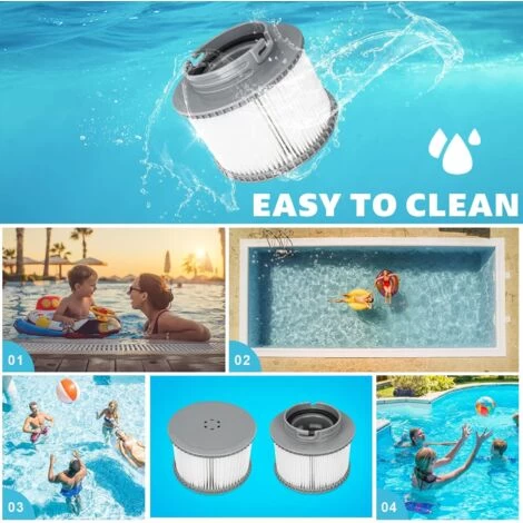 Filtre De Rechange Pour Mspa FD2089 Compatible Avec Toutes Les Cartouches Filtrantes MSpa Actuelles Et Les Piscines Filtre Spa Gonflable (Version Améliorée) Lot De 2 6 Filtre De Rechange Pour Mspa FD2089 Compatible Avec Toutes Les Cartouches Filtrantes MSpa Actuelles Et Les Piscines Filtre Spa Gonflable (Version Améliorée) Lot De 2 – Image 4