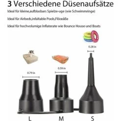 Pompe à Air électrique Portable DC 12v/AC 230 240v Pompe De Gonflage électrique à Remplissage Rapide Pour Matelas à Air Gonflable Jouet Coussin Piscine Lit Flottant -Piscine Soldes 97058294 3