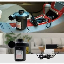 Pompe à Air électrique Portable DC 12v/AC 230 240v Pompe De Gonflage électrique à Remplissage Rapide Pour Matelas à Air Gonflable Jouet Coussin Piscine Lit Flottant -Piscine Soldes 97058294 4
