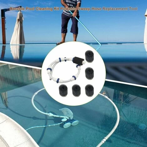 Tuyau De Balayage Complet De Remplacement, Remplacement Du Kit De Tuyau De Balayage De Piscine, Kit De Tuyau De Balayage De Piscine Remplace Le Nettoyeur De Piscine 6 Tuyau De Balayage Complet De Remplacement, Remplacement Du Kit De Tuyau De Balayage De Piscine, Kit De Tuyau De Balayage De Piscine Remplace Le Nettoyeur De Piscine – Image 4