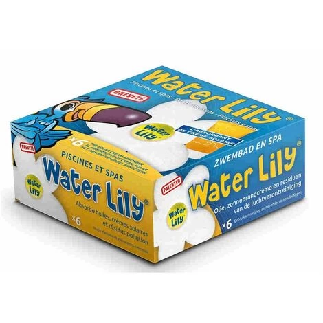 Water Lily Purificateur D'eau - Boite De 6 Fleurs Absorbantes 3 Water Lily Purificateur D'eau - Boite De 6 Fleurs Absorbantes