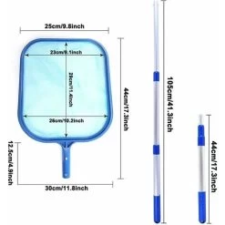 Épuisette Piscine 150CM Filet Écumeur Avec 41in Manche Télescopique Epuisette Piscine Professionelle Maille Fine Kit Nettoyage Piscine Pour Piscines, Spas, Bassins Et Fontaines 9 Épuisette Piscine 150CM Filet Écumeur Avec 41in Manche Télescopique Epuisette Piscine Professionelle Maille Fine Kit Nettoyage Piscine Pour Piscines, Spas, Bassins Et Fontaines -Piscine Soldes 97312038 3