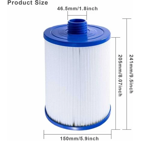 Lot De 2 Cartouche Pour Filtre à Jacuzzi, Pour Spa, Unicel 6CH-940, Pleatco PWW50P3, Waterway Front Access Skimmer Et Filbur FC-0359 4 Lot De 2 Cartouche Pour Filtre à Jacuzzi, Pour Spa, Unicel 6CH-940, Pleatco PWW50P3, Waterway Front Access Skimmer Et Filbur FC-0359 – Image 2