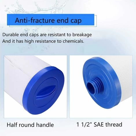 Lot De 2 Cartouche Pour Filtre à Jacuzzi, Pour Spa, Unicel 6CH-940, Pleatco PWW50P3, Waterway Front Access Skimmer Et Filbur FC-0359 6 Lot De 2 Cartouche Pour Filtre à Jacuzzi, Pour Spa, Unicel 6CH-940, Pleatco PWW50P3, Waterway Front Access Skimmer Et Filbur FC-0359 – Image 4