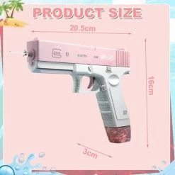 Pistolet à Eau électrique Pour Enfants Et Adultes - Pistolet à Eau - Jouets En Plastique Pour Pistolet à Eau - Portée Jusqu'à 32 Pieds - Super One Touch Auto Water Gun 58CC Size Pink 8 Pistolet à Eau électrique Pour Enfants Et Adultes - Pistolet à Eau - Jouets En Plastique Pour Pistolet à Eau - Portée Jusqu'à 32 Pieds - Super One Touch Auto Water Gun 58CC Size Pink -Piscine Soldes 98453311 2