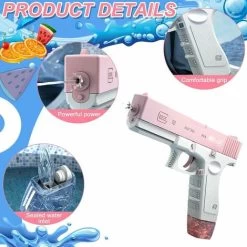 Pistolet à Eau électrique Pour Enfants Et Adultes - Pistolet à Eau - Jouets En Plastique Pour Pistolet à Eau - Portée Jusqu'à 32 Pieds - Super One Touch Auto Water Gun 58CC Size Pink 9 Pistolet à Eau électrique Pour Enfants Et Adultes - Pistolet à Eau - Jouets En Plastique Pour Pistolet à Eau - Portée Jusqu'à 32 Pieds - Super One Touch Auto Water Gun 58CC Size Pink -Piscine Soldes 98453311 3