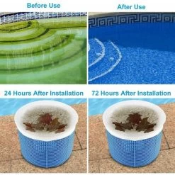 Piscine Filtre Skimmer,30Pcs Chaussettes De Skimmer De Piscine,Pool Skimmer Socks,pour Attraper Les Feuilles D'arbre Piscine Protégez La Piscine Propre (20) -Piscine Soldes 98513054 5