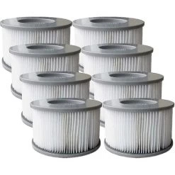 Lot De 8 Cartouches Filtrantes De Rechange Pour Piscine Gonflable Mspa, Jacuzzi Ruikalucky