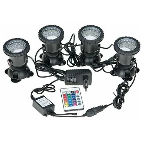 Spots Sous-marins étanches Multicolores RVB Pour Aquarium Avec Télécommande Pour Bassin De Jardin, Aquarium, Piscine, Prise Britannique (lot De 4 Lumières) 3 Spots Sous-marins étanches Multicolores RVB Pour Aquarium Avec Télécommande Pour Bassin De Jardin, Aquarium, Piscine, Prise Britannique (lot De 4 Lumières)