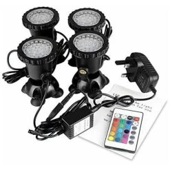 Spots Sous-marins étanches Multicolores RVB Pour Aquarium Avec Télécommande Pour Bassin De Jardin, Aquarium, Piscine, Prise Britannique (lot De 4 Lumières) 11 Spots Sous-marins étanches Multicolores RVB Pour Aquarium Avec Télécommande Pour Bassin De Jardin, Aquarium, Piscine, Prise Britannique (lot De 4 Lumières) -Piscine Soldes 98736523 5