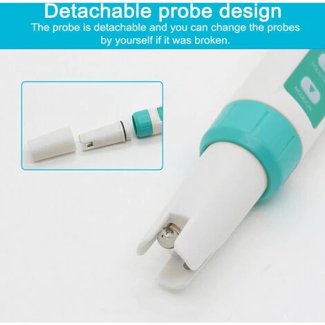 Testeur De Qualité De L'eau Portable Portable 7 En 1 PH Total Des Solides Dissous EC ORP Salinité S.G Test De Température IP67 Étanche ℃/℉ Conversion D'unités Compensation Automatique De La Températur 4 Testeur De Qualité De L'eau Portable Portable 7 En 1 PH Total Des Solides Dissous EC ORP Salinité S.G Test De Température IP67 Étanche ℃/℉ Conversion D'unités Compensation Automatique De La Températur – Image 2