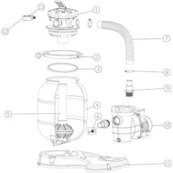 Pièce Détachée Tête De Filtre Pour Filtre à Sable Filtrage De Piscine Système Filtration à Sable -Piscine Soldes 9894214 5