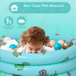 Piscine Gonflable 3 Anneaux, Pataugeoire Gonflable Ronde Baignoire Gonflable Piscine Pour Enfants Intérieur Et Exterieur 100 Cm 27 Cm MODOU 9 Piscine Gonflable 3 Anneaux, Pataugeoire Gonflable Ronde Baignoire Gonflable Piscine Pour Enfants Intérieur Et Exterieur 100 Cm 27 Cm MODOU -Piscine Soldes 99392109 3