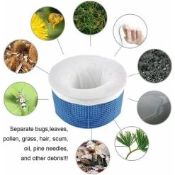 Chaussettes De Skimmer,Pre-filtre Skimmer,Prefiltre Pour Piscine,Chaussettes Skimmer,Chaussettes De Skimmer De Piscine,Pool Skimmer（20 Pcs） -Piscine Soldes 99410379 4