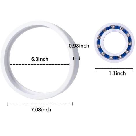 Pneus Adaptables C10 Avec Roulements à Billes Adaptables C60, Compatibles Avec Les Robots Nettoyeurs De Piscine Polaris 180 280 360 380 5 Pneus Adaptables C10 Avec Roulements à Billes Adaptables C60, Compatibles Avec Les Robots Nettoyeurs De Piscine Polaris 180 280 360 380 – Image 3