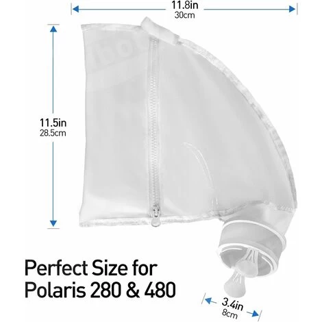 Sacs De Nettoyeur De Piscine, Sac à Glissière Pour Robot Piscine Remplacement De La Poche En Nylon Adaptables Pour De Polaris 280&480 Nettoyeur Piscine 6 Sacs De Nettoyeur De Piscine, Sac à Glissière Pour Robot Piscine Remplacement De La Poche En Nylon Adaptables Pour De Polaris 280&480 Nettoyeur Piscine – Image 4